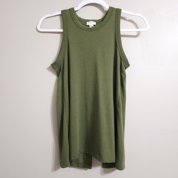 J. Crew Factory Tops - J. Crew Factory Open Back Tank Olive Green size XXS